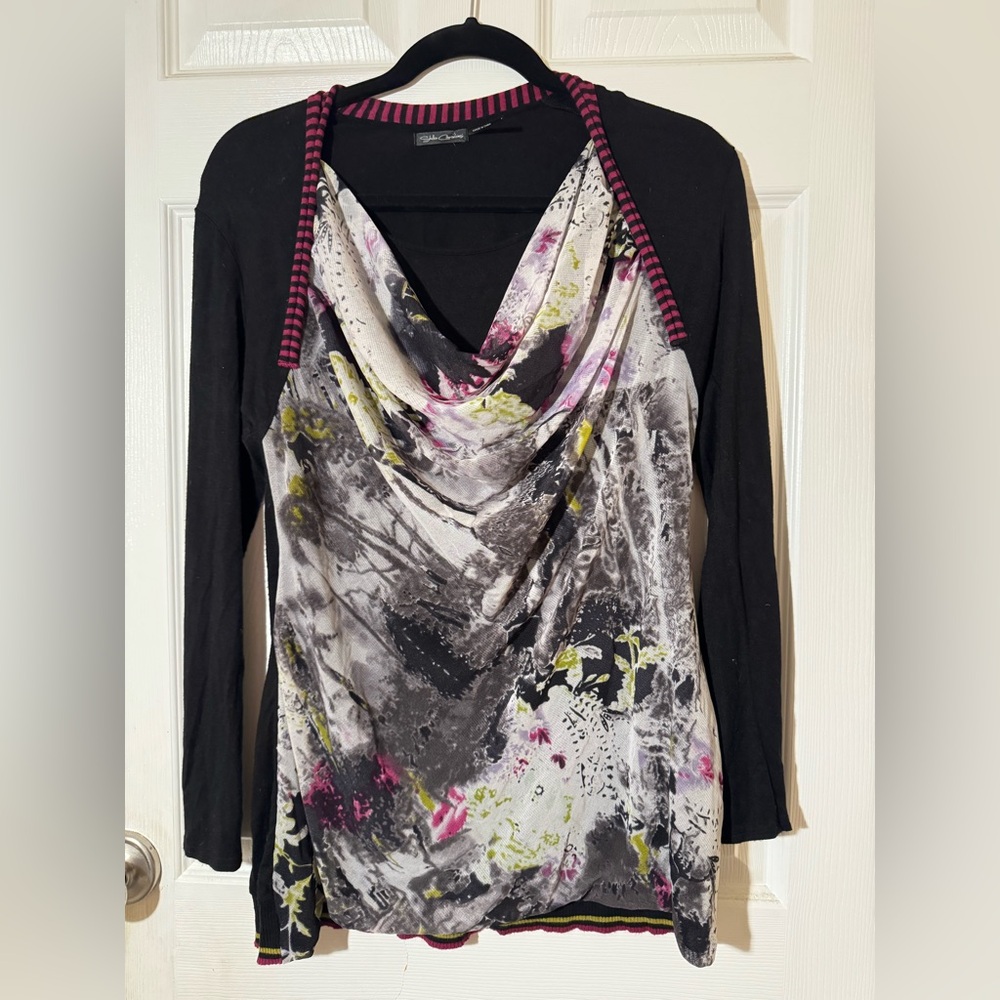 Stella Carakasi Drape Mesh Long Top size S